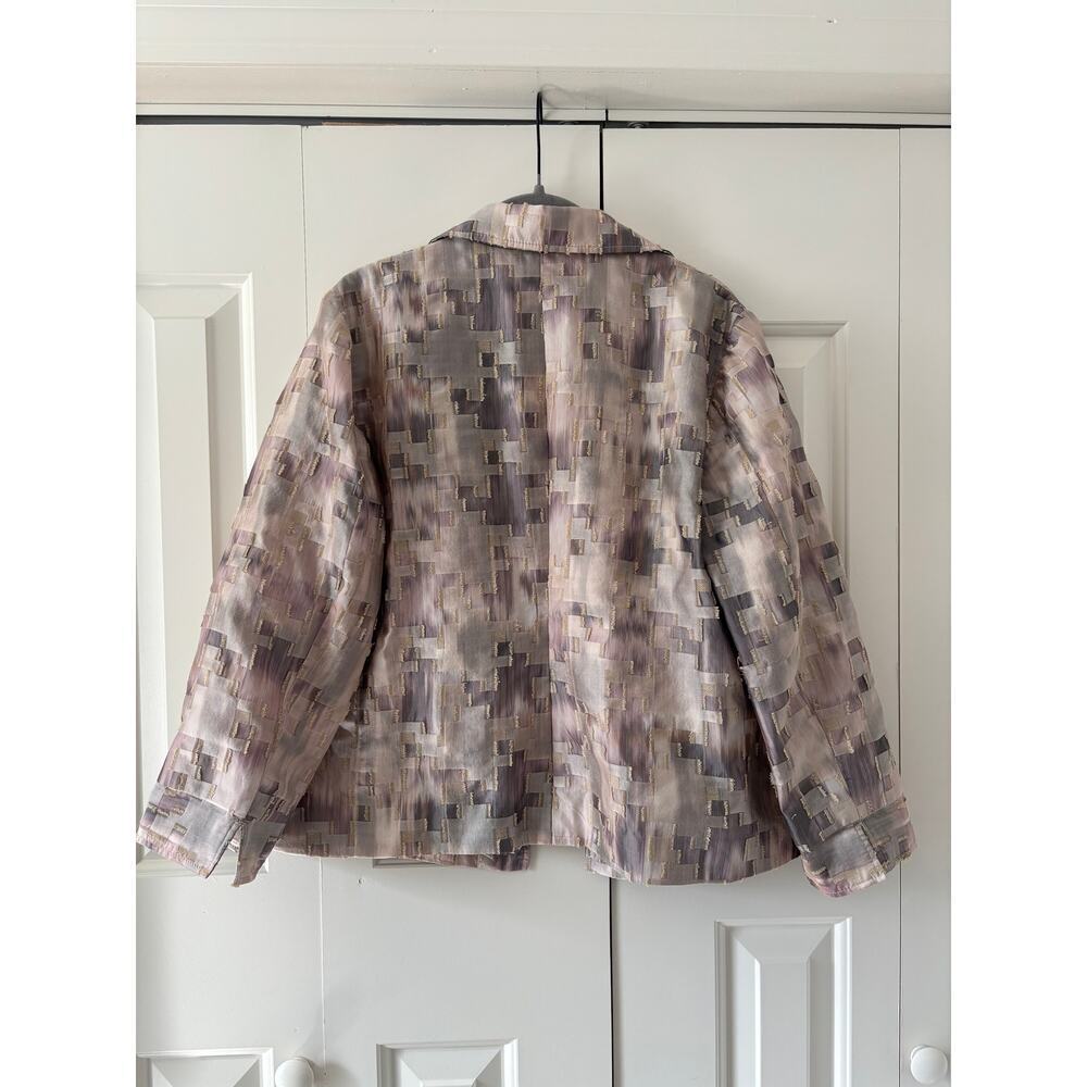 Chico's Women's Size 2 Patterned Jacket - Picture 9 of 9